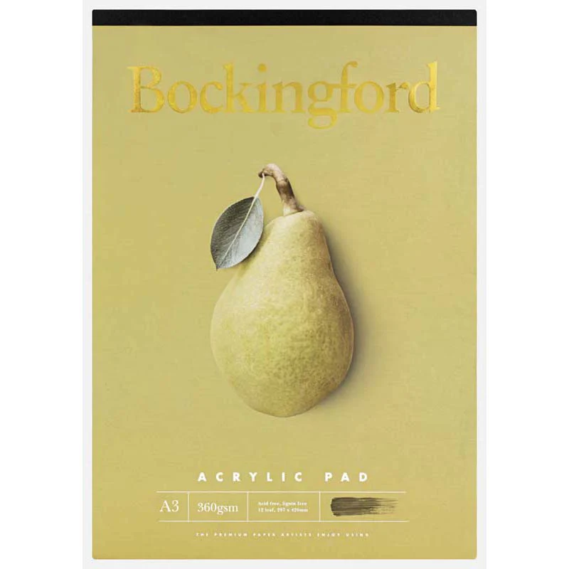 Bockingford 360gsm 12 Leaf Acrylic Pads - Image 3