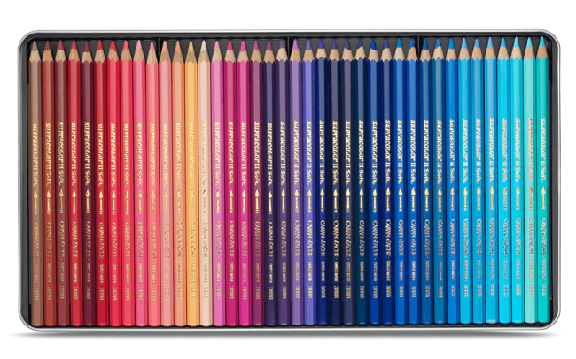Caran D'ache Supracolour Soft Aquarelle Colour Pencils Set Of 120 - Image 3