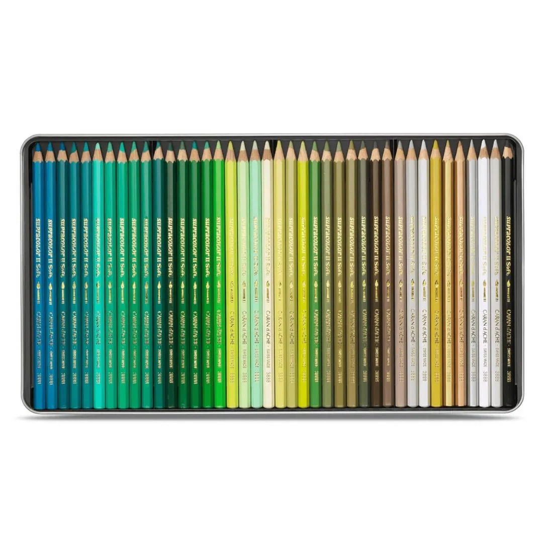 Caran D'ache Supracolour Soft Aquarelle Colour Pencils Set Of 120 - Image 5