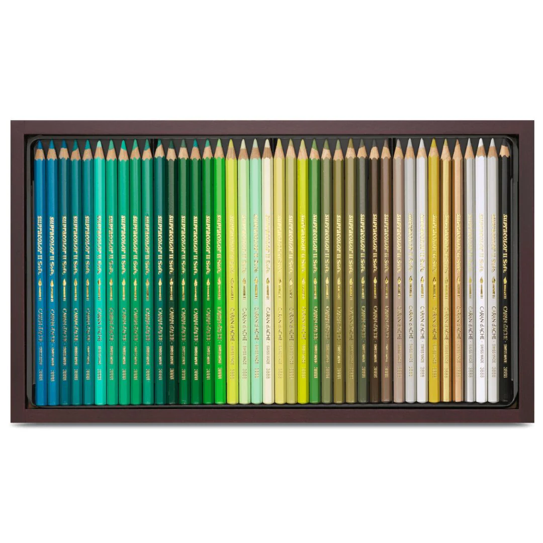 Caran D'ache Supracolour Soft Aquarelle Colour Pencil Wooden Box of 120 - Image 5