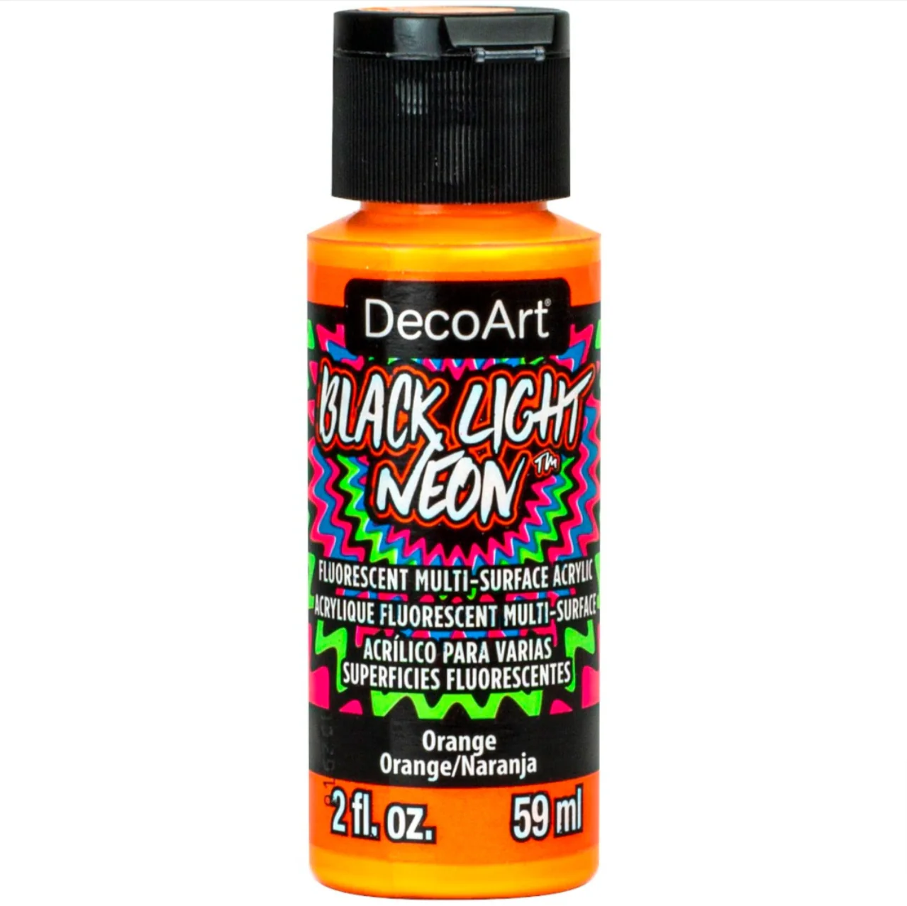 Decoart Black Light Neon Paints 2oz - Image 3