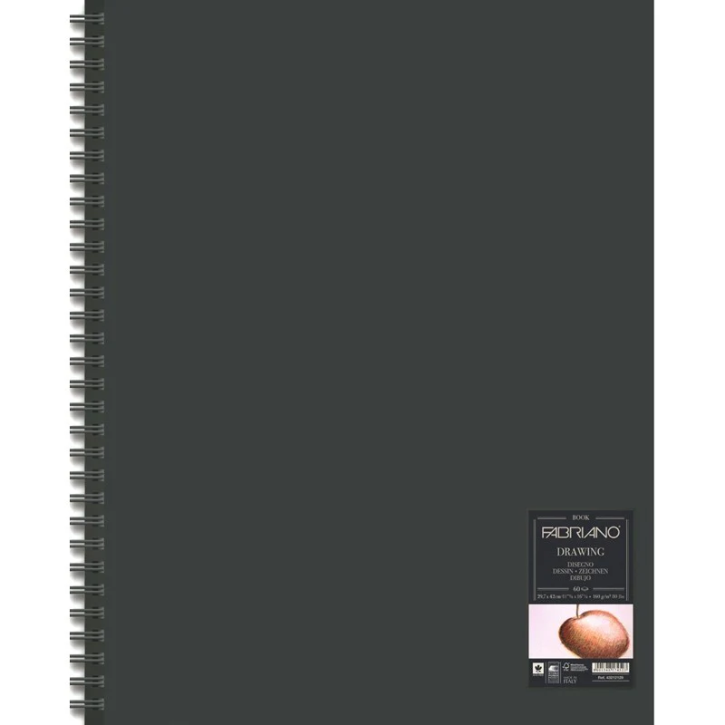 Fabriano Spiral 160gsm 60 Sheet Portrait Drawing Books - Image 3