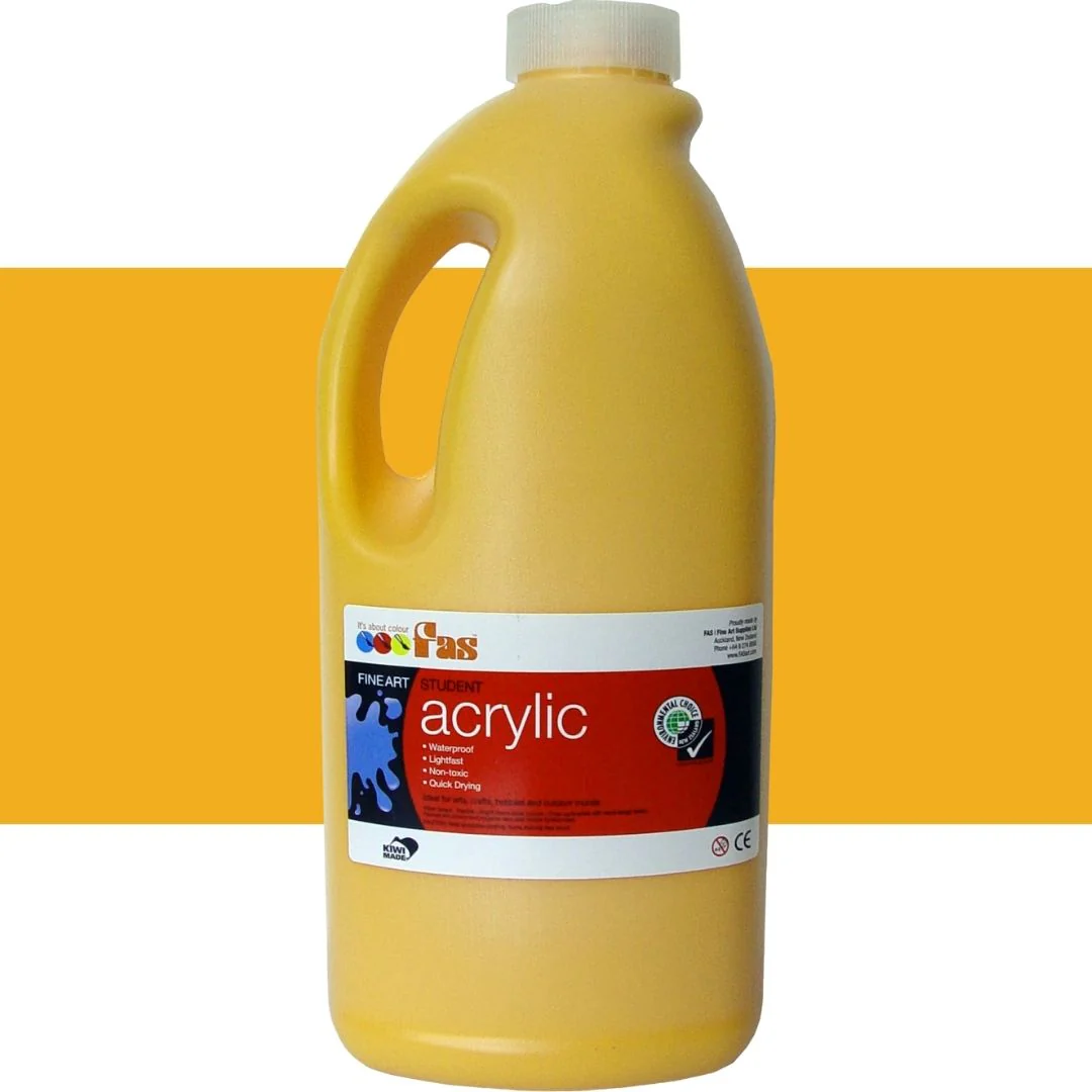 Fas Student Acrylic Paints 2 Litre - Image 3
