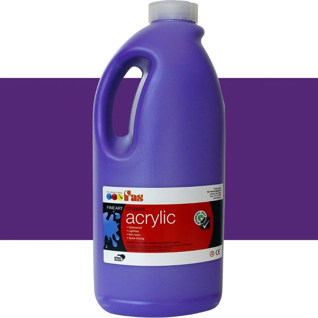 Fas Student Acrylic Paints 2 Litre - Image 8