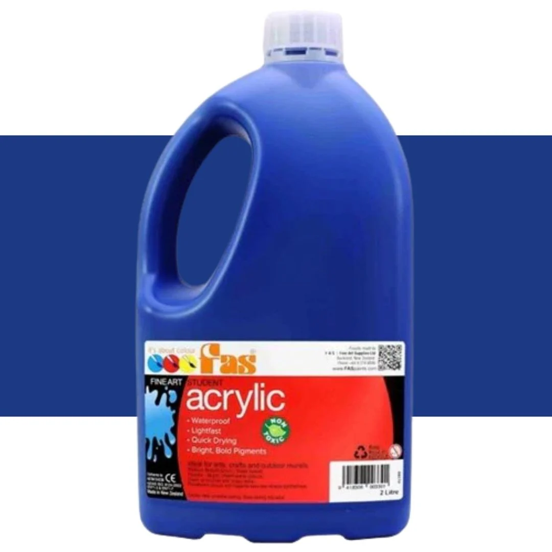 Fas Student Acrylic Paints 2 Litre - Image 9